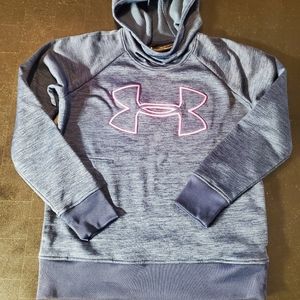 Under Armour XS Women's Loose Fit Cold Gear Hooded Sweatshirt with Side Pockets